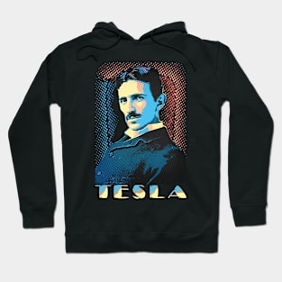 Nikola Tesla Pop Art Design Hoodie